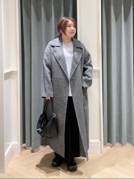 「アイテム（ステンカラーコート、その他）」を使った、kuroさん（レディース・159cm）の秋コーディネート