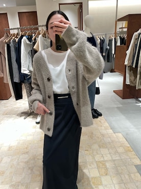 「GALLARDAGALANTE（ガリャルダガランテ）の【ジャケットやニットのインナーに最適！】バックスリットブラウスT（シャツ/ブラウス）」を使った、gg_chisatoooさん（レディース・152cm）の秋コーディネート