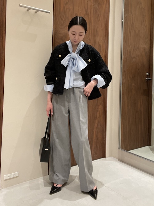 セール】【手洗い可】ツイードショートジャケット（ベスト