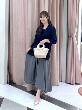 「アイテム（テーラードジャケット）」を使った、karenlabonさん（レディース・159cm）の夏コーディネート
