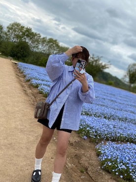 「GUCCI（グッチ）のアイテム（バッグ）」を使った、NAGISA🎀さん（レディース・151cm）の春コーディネート