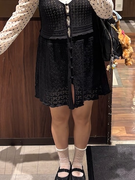 「GU（ジーユー）のアイテム（ソックス/靴下）」を使った、NAGISA🎀さん（レディース・151cm）の夏コーディネート