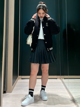 「LACOSTE（ラコステ）のアイテム」を使った、makiさん（レディース・162cm）の夏コーディネート