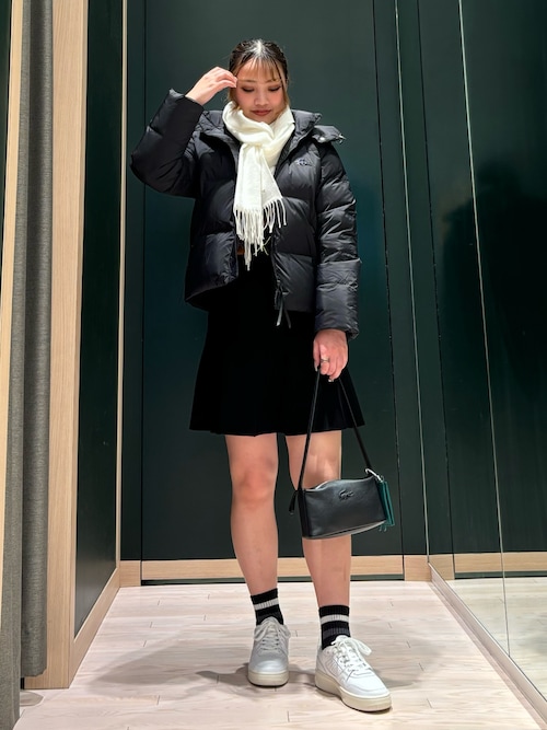 LACOSTE シティコート グレイオンレザー シボ革ホーボーバッグ LACOSTE ショルダーバッグ バッグ シティコート グレイオン