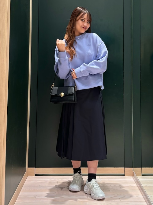 セール】ブレンドウールプリーツラップスカート（スカート）｜LACOSTE