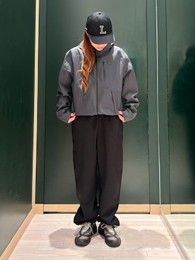 「LACOSTE（ラコステ）のアイテム（帽子）」を使った、makiさん（レディース・162cm）の春コーディネート