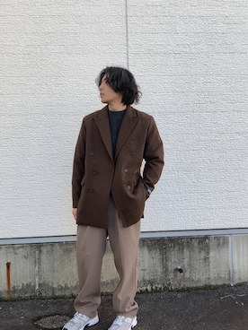 「アイテム（その他アウター）」を使った、力也さん（メンズ・161cm・20代）の秋コーディネート