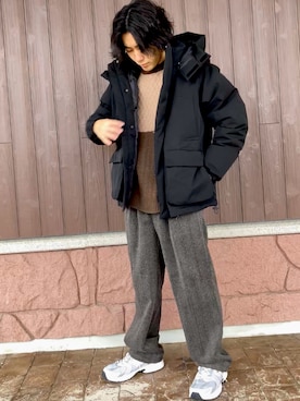 「アイテム（その他アウター）」を使った、力也さん（メンズ・161cm・20代）の秋コーディネート