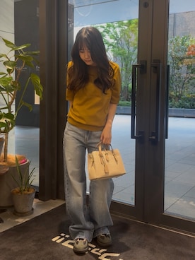 「RODE SKO（ロデスコ）のアイテム（ハンドバッグ）」を使った、ゆめさん（レディース・148cm）の春コーディネート