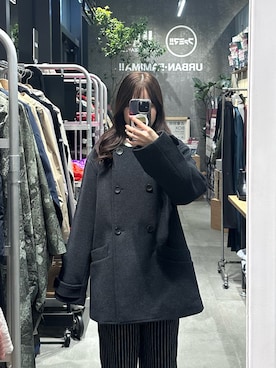 「アイテム（ピーコート）」を使った、ゆめさん（レディース・148cm）の冬コーディネート