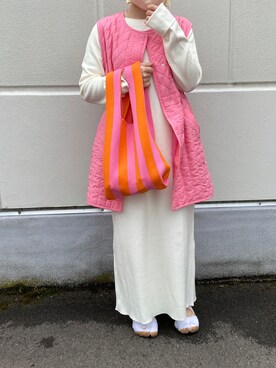「titivate（ティティベイト）のアイテム（ハンドバッグ）」を使った、kaeee19さん（レディース・154cm）の春コーディネート