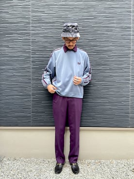 「SHAREEF（シャリーフ）のアイテム（パンツ）」を使った、ちゃんだい。さん（メンズ・178cm）の冬コーディネート