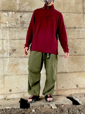 「TOMMY HILFIGER（トミーヒルフィガー）のアイテム（スウェット）」を使った、雨男さん（メンズ・171cm）の秋コーディネート