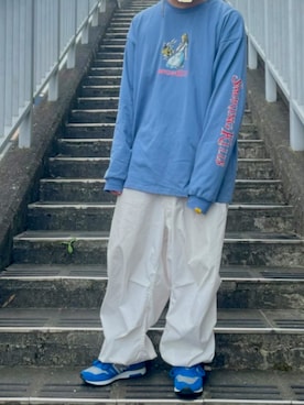 「FR2」｜「アイテム（シューズ）」を使った、雨男さん（メンズ・171cm）の秋コーディネート