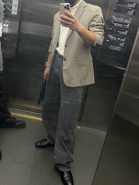 「AZUL by moussy（アズールバイマウジー）のアイテム（バッグ）」を使った、masakiさん（メンズ・169cm）の夏コーディネート