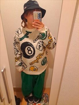「PUNYUS（プニュズ）のアイテム」を使った、からあげさん（レディース・160cm）の秋コーディネート