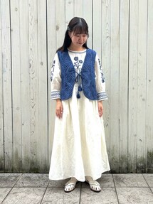 ２度着用！ANNA MOLINARI スパンコール　バラ　刺繍　キャミ 2度着用！ANNA MOLINARI スパンコール バラ 刺繍 キャミ