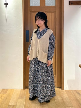 「TSUHARU by Samansa Mos2（ツハルバイサマンサモスモス）のアイテム」を使った、カリンさん（骨格ウェーブ・レディース・149cm）の夏コーディネート