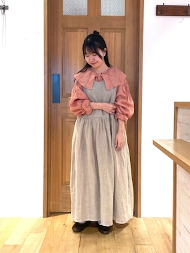 「TSUHARU by Samansa Mos2（ツハルバイサマンサモスモス）のアイテム」を使った、カリンさん（骨格ウェーブ・レディース・149cm）の夏コーディネート