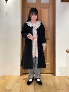 「TSUHARU by Samansa Mos2（ツハルバイサマンサモスモス）のアイテム（ジャケット/アウター）」を使った、カリンさん（レディース・149cm）の夏コーディネート