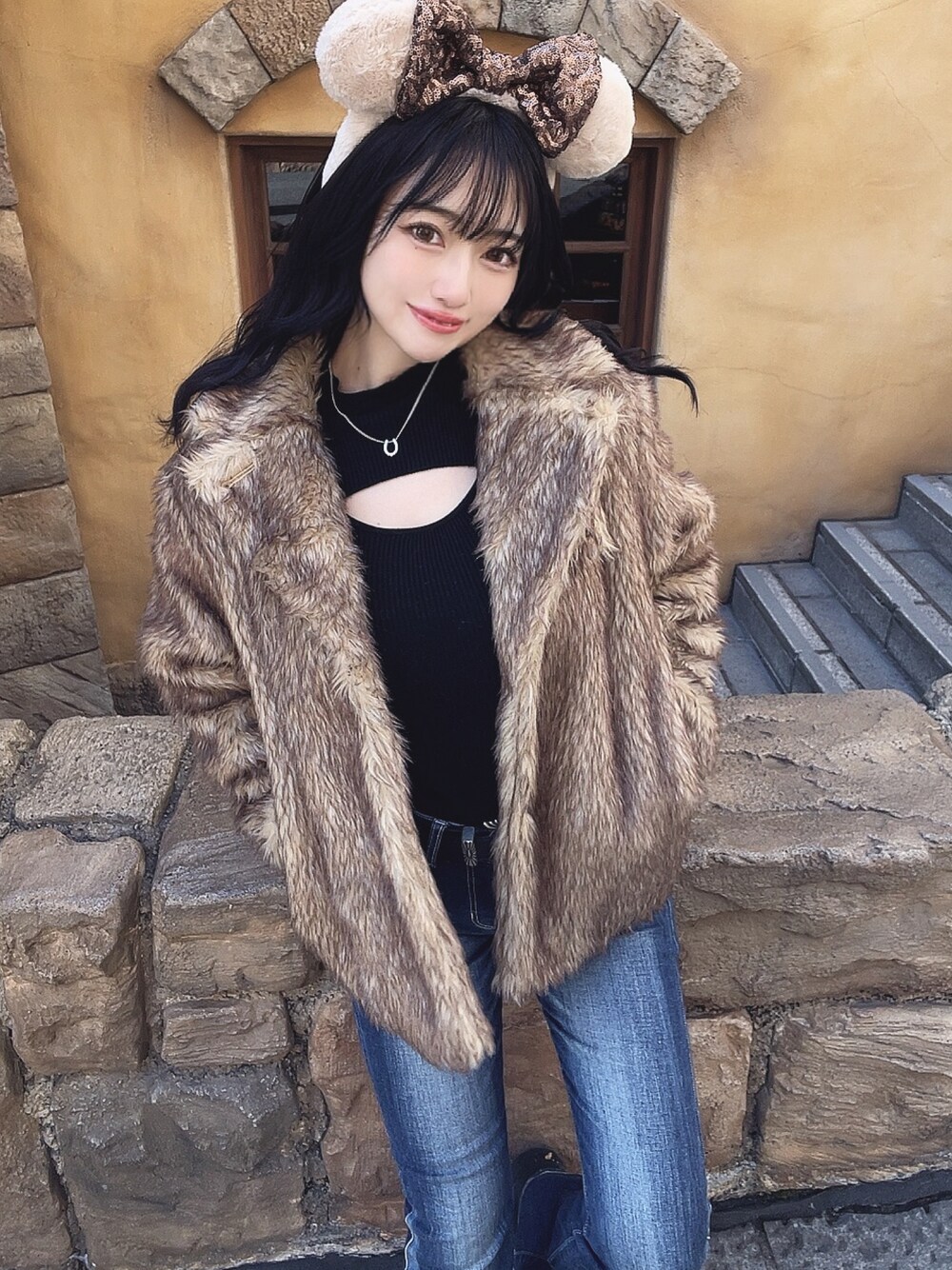 ダッフィー　セット SETUP7（セットアップセブン）の「【SETUP7】アシンメトリー胸