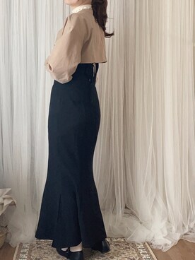 「短丈」｜「アイテム（ワンピース/ドレス）」を使った、𝚒𝚛𝚘. 🐈さん（レディース・165cm）の春コーディネート