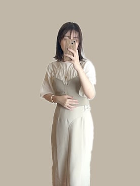 「お出かけスタイル」｜「アイテム（アクセサリー）」を使った、𝚒𝚛𝚘. 🐈さん（レディース・165cm）の夏コーディネート