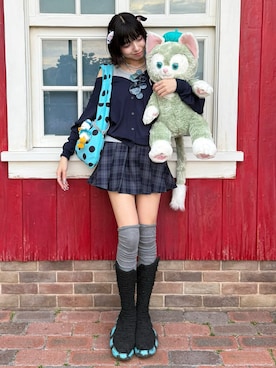 「grounds（グラウンズ）のアイテム」を使った、あおいさん（レディース・159cm）の春コーディネート