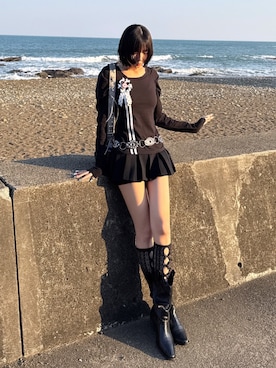 「LUVISTRUE（ラヴイズトゥルー）のアイテム」を使った、あおいさん（レディース・159cm）の春コーディネート