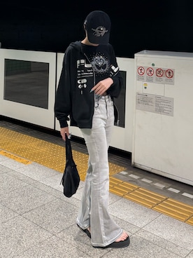 あおいさん(レディース・159cm)の夏コーディネート