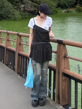 あおいさん（レディース・159cm）の夏コーディネート