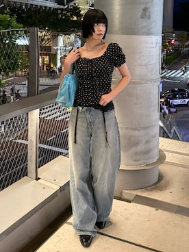 「Loueme（ルエム）のアイテム」を使った、あおいさん（レディース・159cm）の夏コーディネート