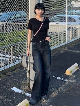 「uyu.（ウユ）のアイテム」を使った、あおいさん（レディース・159cm）の夏コーディネート