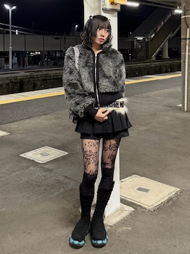 あおいさん(レディース・159cm)の冬コーディネート