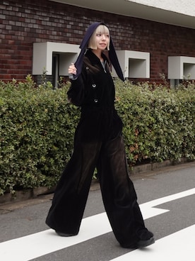 「アイテム（バンダナ/スカーフ）」を使った、imao02さん（レディース・159cm）の秋コーディネート