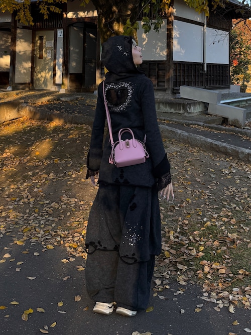 neith./ネイス/Meteor Low-rise Sweat Pants(Black)（スウェットパンツ