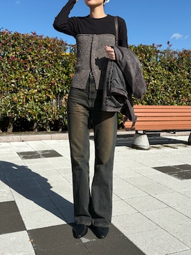 「アイテム（その他トップス）」を使った、ychi26さん（レディース・175cm）の秋コーディネート