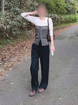 「アイテム（その他トップス）」を使った、ychi26さん（レディース・175cm）の秋コーディネート