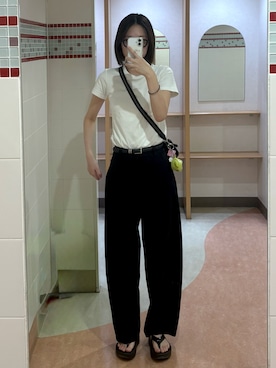 「アイテム（パンツ）」を使った、ychi26さん（レディース・175cm）の秋コーディネート