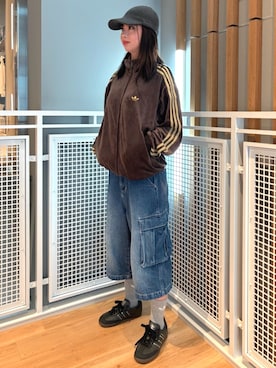 「アイテム（ジャージ）」を使った、mfさん（レディース・163cm）の秋コーディネート