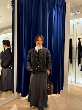 「アイテム（ダウンジャケット/コート）」を使った、takaiさん（レディース・145cm）の秋コーディネート