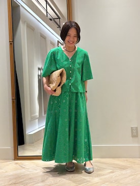 「NOLLEY’S（ノーリーズ）のアイテム（トップス）」を使った、takaiさん（レディース・145cm）の春コーディネート