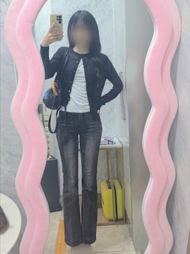 「no brand（ノーブランド）のアイテム（トップス）」を使った、mimiiさん（レディース・165cm）の秋コーディネート