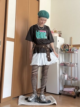 「Handmade（ハンドメイド）のアイテム」を使った、ゆきなさん（レディース・154cm）の夏コーディネート