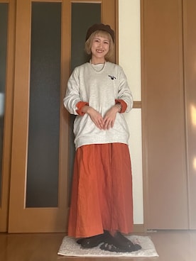 「アイテム（ワンピース）」を使った、ゆきなさん（レディース・154cm）の秋コーディネート