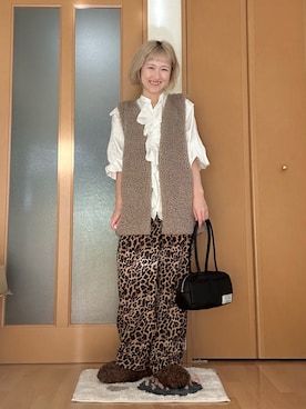 「studio CLIP（スタディオクリップ）のアイテム」を使った、ゆきなさん（レディース・154cm）の秋コーディネート