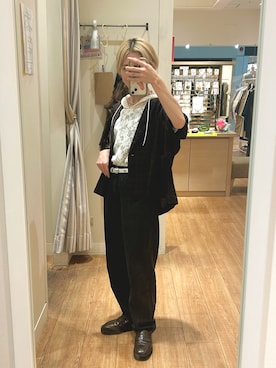 「アイテム（テーラードジャケット）」を使った、ゆきなさん（レディース・154cm）の夏コーディネート