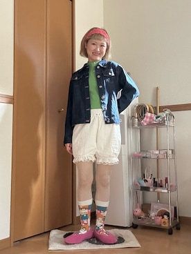 「Juze（ジュゼ）のアイテム」を使った、ゆきなさん（レディース・154cm）の冬コーディネート