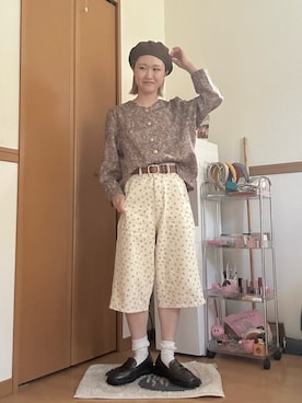 「SANSeLF（サンセルフ）のアイテム」を使った、ゆきなさん（レディース・154cm）の春コーディネート