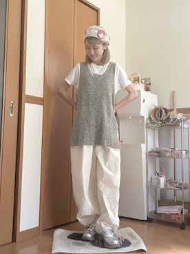「Handmade（ハンドメイド）のアイテム」を使った、ゆきなさん（レディース・154cm）の夏コーディネート